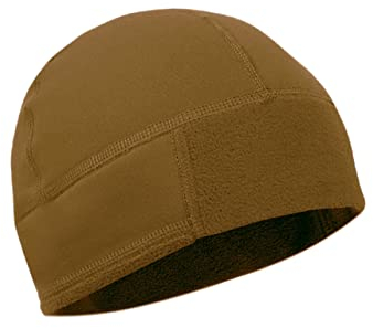 BW Einsatz Fleecemütze Original nach Bundeswehr-TL mit ID-Klettfläche (as3, Alpha, m, Coyote)