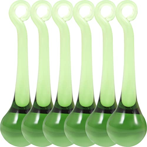 DECHOUS 6st Kronleuchter Kristallanhänger Hängender Kristallanhänger Glaskristalle Klare Kristallkugelprisma Kristall-licht-anhänger Lampe Kristallperle Kristallglas Tropfendes Wasser