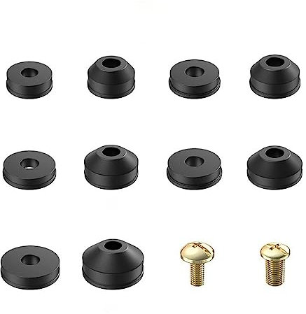 VOANZO58 PCS Assortimento di rondelle per rubinetti Kit di rondelle Piatte e smussate Sostituzione della Gomma idraulica per la Sostituzione della rondella del lavello della Cucina del Bagno