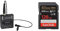 Tascam DR-10L Digital-Audiorecorder mit Lavalier-Mikrofon, Black & SanDisk Extreme PRO SDXC UHS-I Speicherkarte 128 GB V30, Übertragungsgeschwindigkeit 200 MB/s