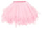 Modischer Tüllrock für Damen in Rosa und Schwarz - Tütü Tüllrock Damen (Hell-Pink,Einheitsgröße)