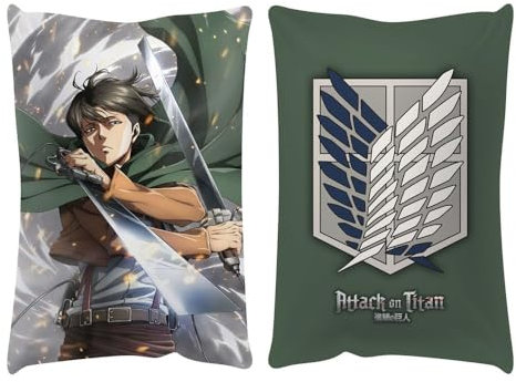 PopBuddies - Attack on Titan - Levi - Kissen, Pillow- 35x50 - original & lizensiert, White