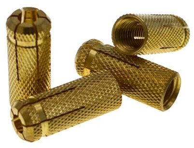 Lot de 20 chevilles à frapper M12 en laiton - Pour une utilisation comme chevilles métalliques