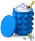 Ice Cube Mold Ice Trays, Large Silicone Ice Bucket, (2 in 1) Ice Cube Maker, Press Type Easy-Release Ice Trays Ice Cube Maker for Frozen Cocktail, Whiskey, Beverages