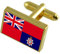Select Gifts Feuerwehr Militär England Gold Manschettenknöpfe