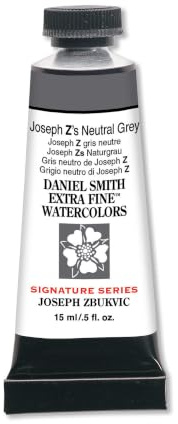 Daniel Smith Watercolor, 15 Milliliter Tube, Joseph Z's Neutral Grey (284600244)