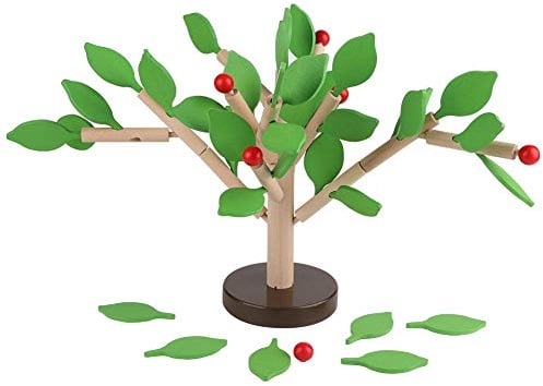 Holz bausteine ​​Baum Set DIY Puzzle 3D Holz montiert Spielzeug Fliesen Spiel für Kinder Kinder männer Vorschule Jungen und mädchen früh Lernen lernspielzeug Home(Grünes Blatt)