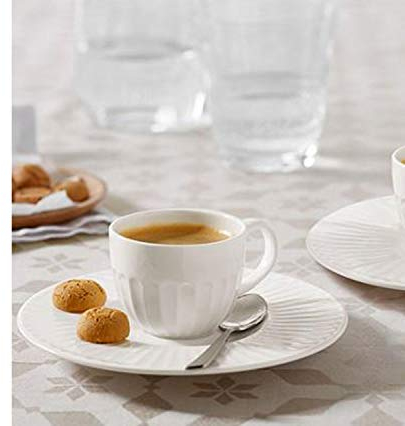 Tchibo 2 Premium Espressotassen mit Unterteller Espressotasse 120 ml