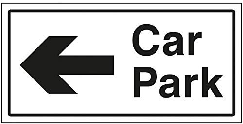 VSafety Panneau en plastique rigide avec flèche pour parking 300 x 150 mm 1 mm