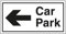VSafety Panneau en plastique rigide avec flèche pour parking 300 x 150 mm 1 mm