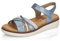 Rieker Femme Remonte Damen D2058 Sandalen Sandale, Blau, 37 EU