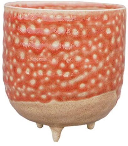 Ivyline Titan Reactive Glaze Planter with Foot H7Cm D7Cm, One Size