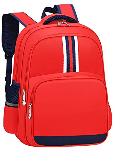 Lässig Kinderrucksack Lässig Rucksack Schulranzen Schulrucksack Jungen Ein Rucksack Tasche Mädchen Großer Rucksack Damen Tasche Segeltuch Rucksack Kita Rucksack Junge Rose Rot(S) S