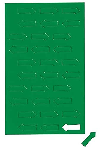 Magnetsymbole Pfeil | Farbe: Grün | 10x10mm | 30 Symbole pro Bogen | perfekt zum planen oder markieren auf Whiteboards und Magnettafeln
