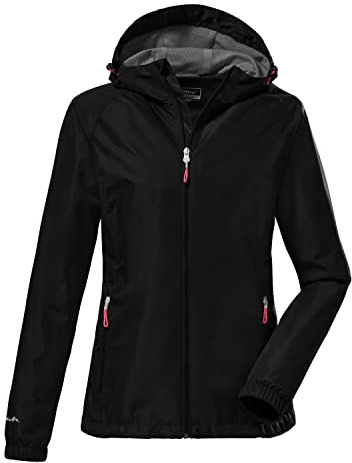 killtec Damen Funktionsjacke mit Kapuze, packbar KOS 15 WMN JCKT, schwarz, 40, 38276-000