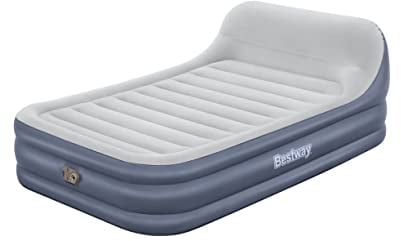 Bestway TriTech Luftbett SleekFlow mit Kopfteil & Luftpumpe Double XL/Hi 226 x 152 x 84 cm