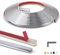 Art3d 20ft Outside Vinyl Corner Trim Peel and Stick for Tile and Wall Edges, Furniture Decoration Stainless Steel