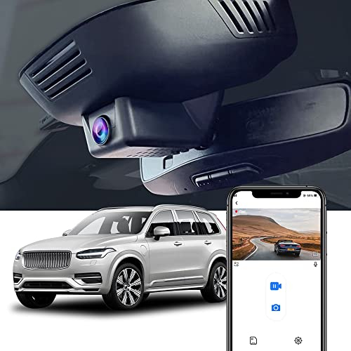 Fitcamx Dashcam Auto Vorne und Hinten Passend für 2023-2025 Volvo XC90 B5 B6 T8 (Model B), OEM Dashcam 4K 2160P+1080P Video WiFi, Volvo Zubehör, G-Sensor, Loop-Aufnahm, WDR Auto Kamera, 128GB Karte