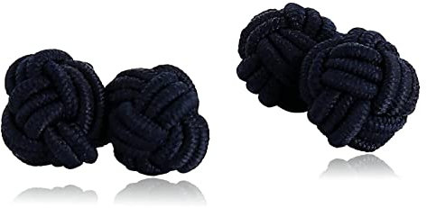 Banemi Manschettenknöpfe Witzig, Manschettenknöpfe Witzig Edelstahl Seidenknoten Hochzeitsgeschenke für den Bräutigam 1.8X1CM