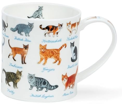 Dunoon Orkney Mug en porcelaine anglaise Motif chats 0,35 l