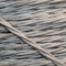 Art Deco Emporium PRE-CUT 10 Meter Length Vintage Styled British Silver Coloured Cloth Covered Braided Twist Flex - Electric Cable 3 Core; Electrical Wire 3Amp; Lighting Lead 0.50mm