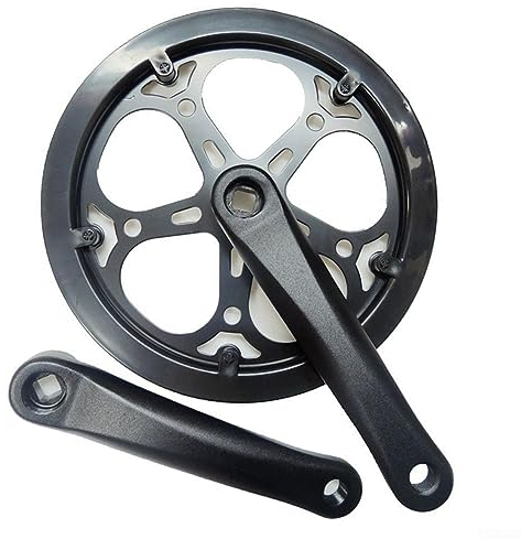 Bielas para bicicletas, plato individual para bicicleta, juego de bielas con agujero cuadrado para parte inferior de bicicleta de agujero cuadrado 48T 52T plato más grande para bicicleta eléctrica,