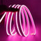 ShineBurky Striscia LED al Neon Rosa 5M, Nastri LED 12V 2835 600LEDs Luci Striscia IP65 Impermeabile Flessibile per Camera da Letto, Bar, Decorazione per Feste (Senza Alimentatore)