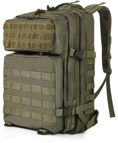 TANTOMI Taktischer Rucksack, 45L Militär Rucksack, Outdoor Rucksack, Travel Backpack, Tactical Backpack mit Klettverschluss, Bundeswehr Rucksack Geeignet für Reisen, Outdoor-Abenteuer.