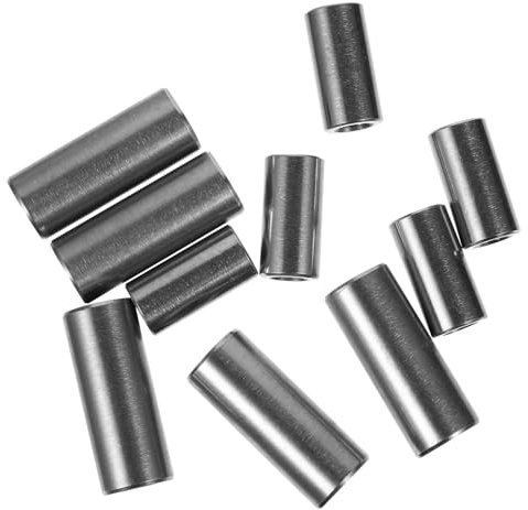 10 Stk Verbindungsmutter Stangenbolzenmutter Gewindehülse aus Edelstahl Radmuttern Kupplungssteckermuttern runde Überwurfmuttern Rostfreier Stahl Einfügung runde Mutter Verbinder