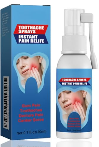 Toothache Relieving Spray,Tooth Pain Relief,Toothache Relief,Pain Spray for Dental Pain Relief,Tooth Numbing Spray,Toothache Pain Relief for Adult,Strong Pain Relief for Toothache,Gum Pain Spray