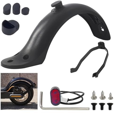 TUAKIMCE Elektroroller Hinterer Kotflügel, Hinterers Fender Ersatz Sets Kompatibel für Xiaomi E Roller Mi M365 S1 Pro 2 Kotflügel Ersatzzubehör