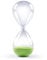 GNEGNI LIFE Sablier vert de 30 minutes avec minuterie de cuisine en verre inspiré pour la maison, le bureau, la décoration de bureau