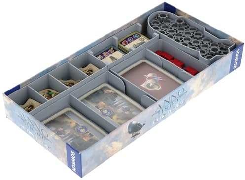 Feldherr Organizer Insert kompatibel mit Anno 1800: Die Erweiterung - Insert für die Brettspielbox - Leichteres Sortieren - Schnellerer Spielaufbau - Besseres Spielerlebnis