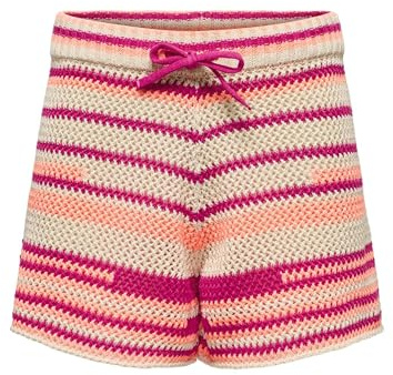 ONLY - Onlmerida Life MW Shorts Knt, Onlmerida Life MW Pantaloncini Knt Donna