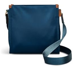 RADLEY London Canford Gardens Responsible Damen-Umhängetasche aus recyceltem Stoff, mit Reißverschluss, mittelgroß, Blau (Deep Sea), Medium