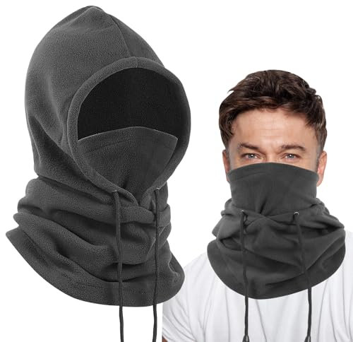 Risipu Cagoule en Laine Polaire,Masque Thermique pour Hommes et Femmes,Cagoule à Capuche,Chapeau de Cou,Masque de Ski Coupe-Vent