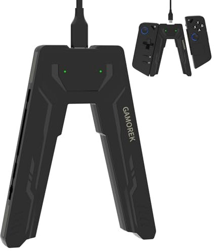 Aukuoy Caricatore per Controller Legion Go: Design Ergonomico, Ricarica Sicura, Gioca Durante la Ricarica, USB