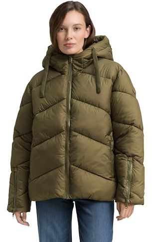 TOM TAILOR Damen Puffer-Jacke mit Kapuze