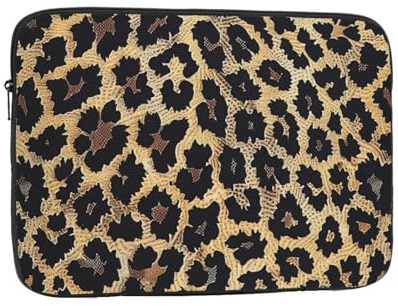 AQRJLPO Leopard Print print Printed Laptop Sleeve Case Shockproof Briefcase Carrying Bag Laptop Sleeve Bag