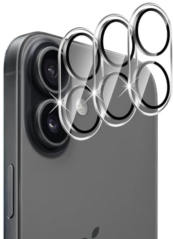 Vanrain Kameraschutz für Panzerglas für iPhone 17, 3 Stück 9H Härte Kamera Schutzglas Ultra-klar Kratzfest Linse Kamera Schutz für iPhone 17, Transparent