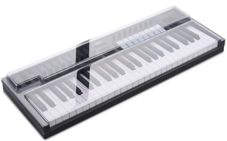 Decksaver Cover for Novation Launchkey 49 MK4 - Super-Durable Polycarbonate Protective lid in Smoked Clear Colour, Made in The UK - The Producers' Choice for Unbeatable Protection
