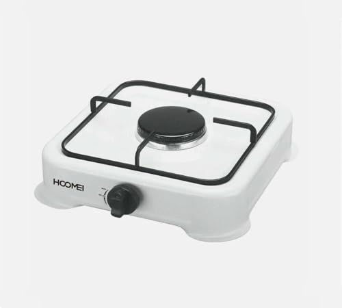 Kovalmax® Fornello da campeggio cucina a gas gpl piastra 1 fuoco bruciatore bianco