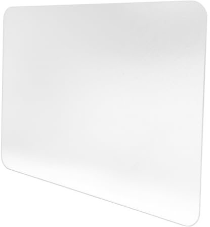 SUPVOX Tapis de Souris en Verre Trempé Transparent 3,2 Mm, Grand Format 25 X 20 Cm, Surface Lisse Antidérapante pour Bureau et Jeux Vidéo, sous-Main Professionnel pour Ordinateur