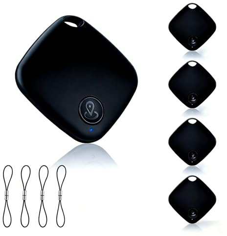 Air Tag -4 Pack,Bluetooth Android Tracker Tag Works in Google Find Hub(No Monthly Fee), Bluetooth Key Finder with Sound, Luggage Tags for Suitcases, Static Tracker Tag for Key,Wallet