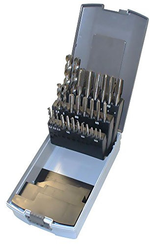 HSS Bohrer/Gewindeschneidsatz HSS 28TLG M3-M12 2352028 4250059511217