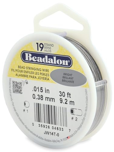 Beadalon 19 Strand Bright 0.38mm X 9.2m Wire
