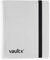 Vault X 4-Taschen-Trading-Kartenordner mit Gurt, 160 Karten, Standardgröße, 20 seitlich ladbare Seiten, Sammelordner für Sammelkartenspiele, Sportkarten, TCG (Weiß)
