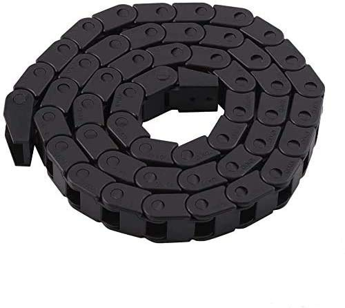 Schleppkette zur Kabelführung Kabelschleppkette Hochwertige Energiekette Schleppkette 10 x 10 mm 1M Cable Drag Chain R28 Nylon Kabel Schleppkette Drahtträger für 3D Drucker