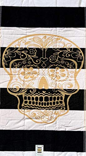 Strandtuch Gold Skull