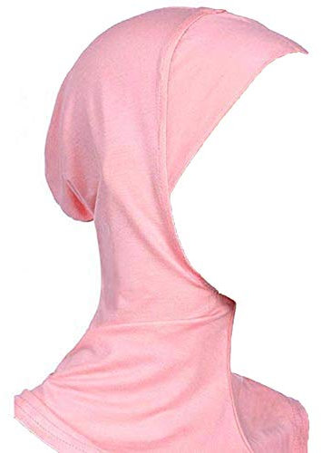 dragonaur Muslimische Vollverschleierung für Frauen, innere Hijab-Kopfbedeckung, islamischer Unterschal für Hals/Kopf, Haube, Hut, Sofort-Kopftuch, Rosa